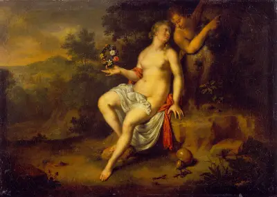 Paris and Oenone av Willem Van Mieris