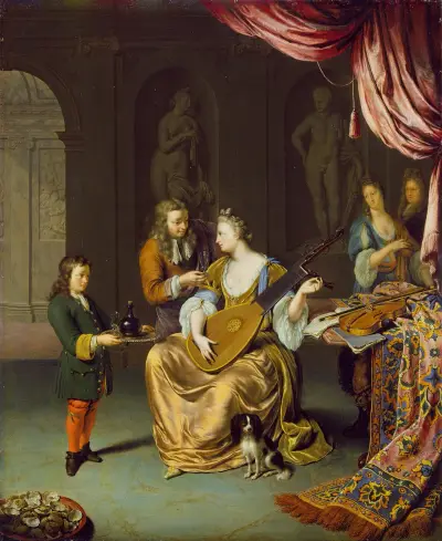 The Lute Player av Willem Van Mieris