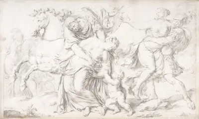 The Rape of the Sabines av Willem Van Mieris