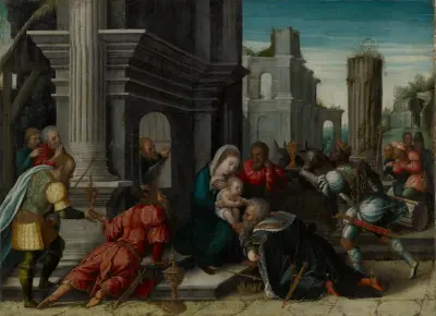 The Adoration of the Magi, 1533 av Bernard van Orley