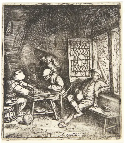 Backgammon players av Adriaen van Ostade