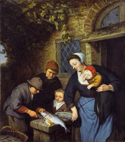 Fischkauf von Adriaen van Ostade