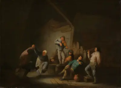Dancing Couple av Adriaen van Ostade