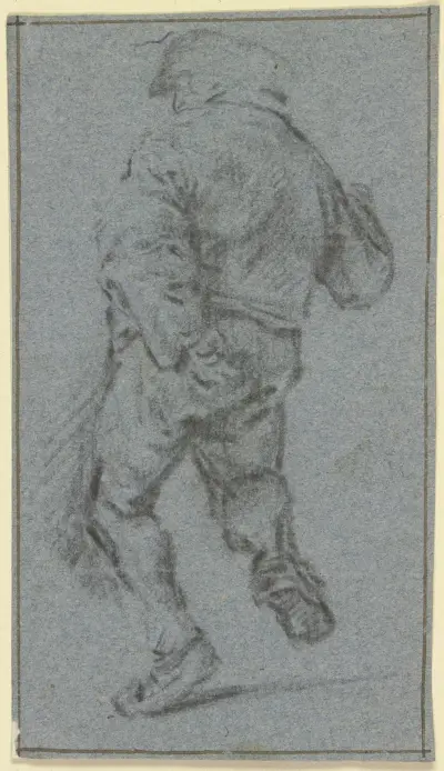 Dancing farmer from behind av Adriaen van Ostade