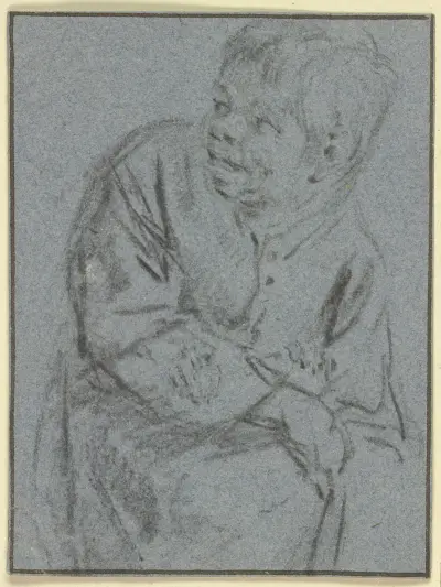 Halbfigur eines Jungen, nach links blickend von Adriaen van Ostade