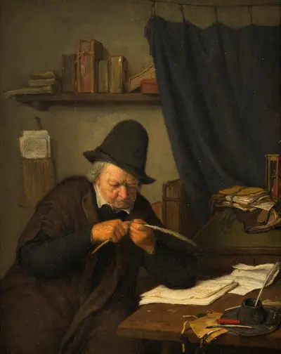 Lawyer at his Desk av Adriaen van Ostade