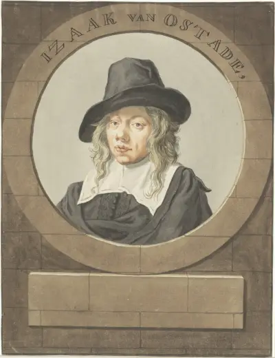 Portret van Isaak van Ostade av Adriaen van Ostade
