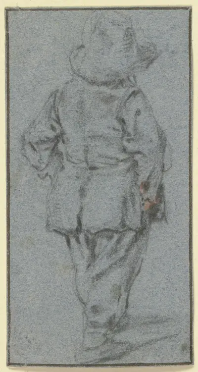Stehender Junge von hinten von Adriaen van Ostade