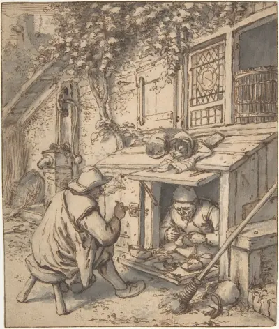 The Cobbler av Adriaen van Ostade
