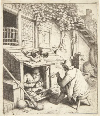 The cobbler av Adriaen van Ostade