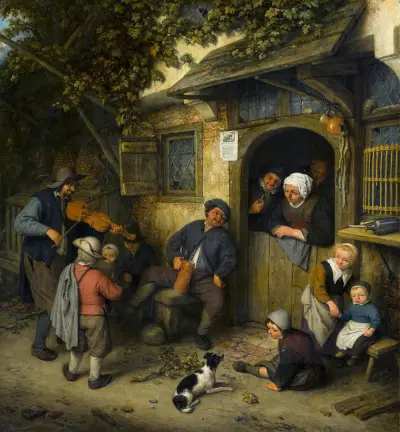 The Fiddler av Adriaen van Ostade
