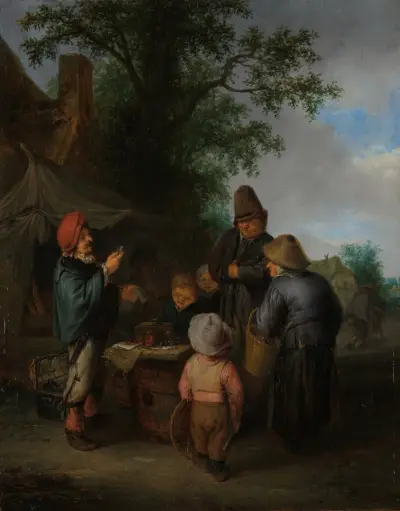 The Quacksalver av Adriaen van Ostade
