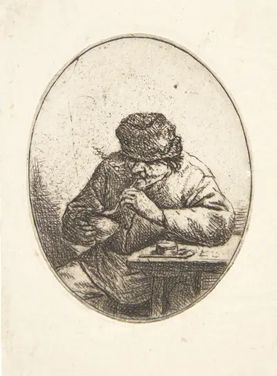 Der Raucher, 1640 von Adriaen van Ostade