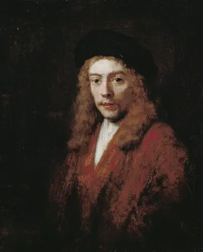 A Young man, perhaps the Artist’s Son Titus av Rembrandt van Rijn
