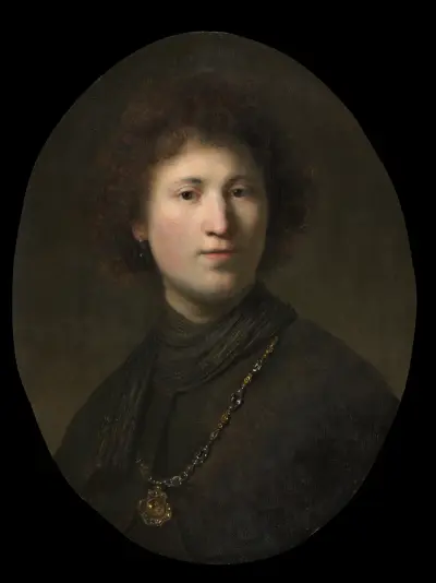 A Young Man with a Chain av Rembrandt van Rijn