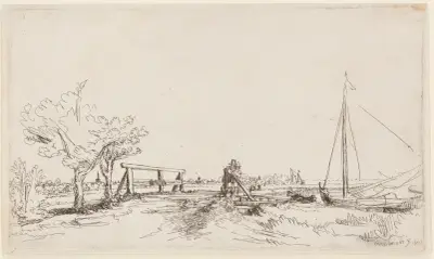 Jan Six’ bridge av Rembrandt van Rijn