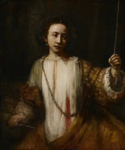 Lucretia, 1666 av Rembrandt van Rijn