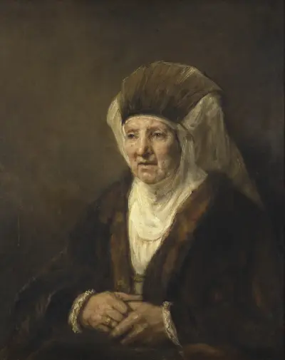 Portrait of an Old Woman av Rembrandt van Rijn