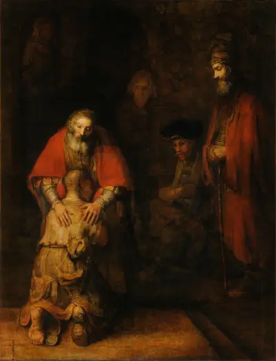 Return of the Prodigal Son, 1668 av Rembrandt van Rijn