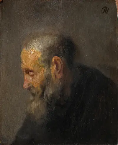 Study of an Old Man in Profile av Rembrandt van Rijn