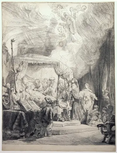 The Death of the Virgin, 1639 – nr 2 av Rembrandt van Rijn