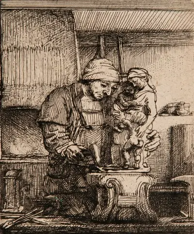 The goldsmith av Rembrandt van Rijn