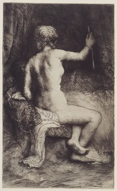Woman with the Arrow av Rembrandt van Rijn