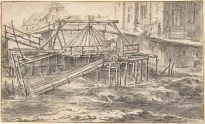 Muddring av en kanal av Jacob van Ruisdael