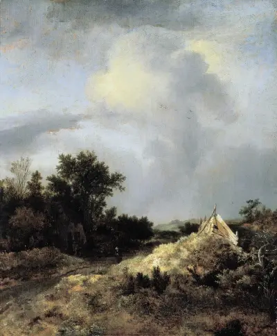 Dynlandskap med staket av Jacob van Ruisdael