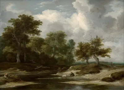 Rastande resenär av Jacob van Ruisdael