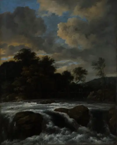 Landscape with Waterfall von Jacob van Ruisdael