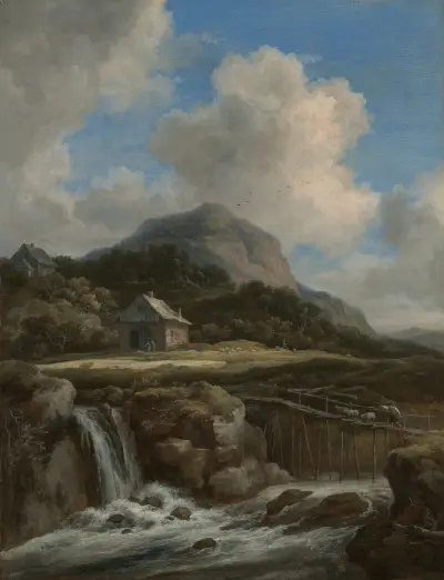 Bergsbäck av Jacob van Ruisdael