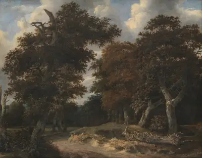 Road through an Oak Forest av Jacob van Ruisdael