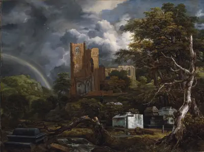 Den judiska kyrkogården av Jacob van Ruisdael