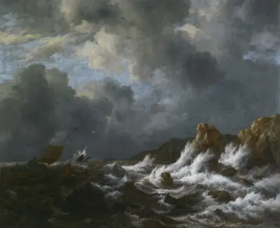 Utsikt från Norges kust av Jacob van Ruisdael