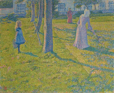 I Thuin eller tennismatchen av Theo van Rysselberghe