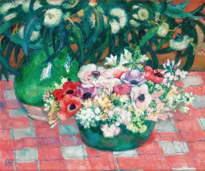 Anemonen und Eukalyptus von Theo van Rysselberghe