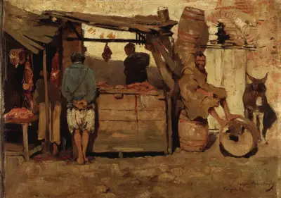 Slakt i Tanger av Theo van Rysselberghe