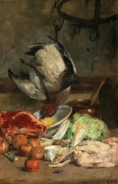 I köket, stilleben av Theo van Rysselberghe