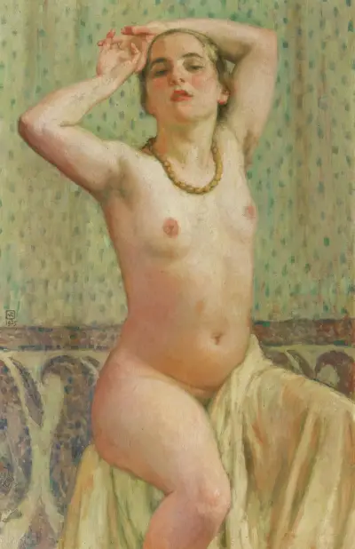 Paquita mit Halsband von Theo van Rysselberghe
