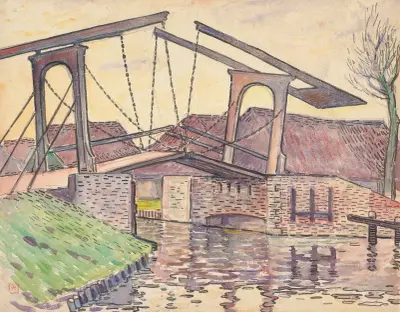 Pont en Hollande av Theo van Rysselberghe