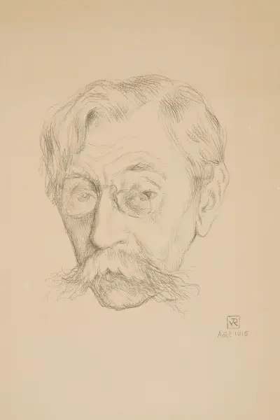 Portrait of the Writer Emile Verhaeren av Theo van Rysselberghe