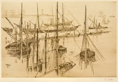 Der Hafen von Triest von Theo van Rysselberghe