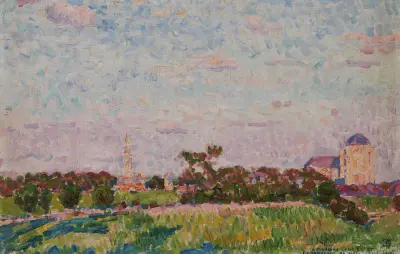 Vy över Veere av Theo van Rysselberghe