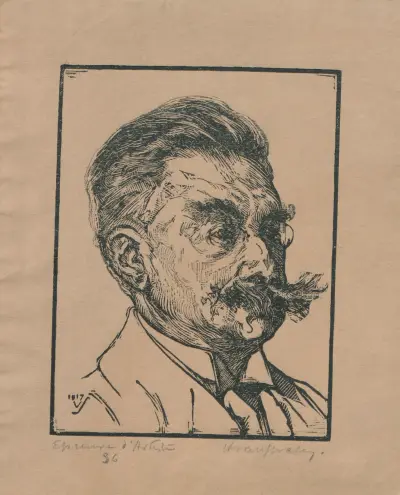 Porträtt av förläggaren Cornelis Van Dishoeck av Henri Van Straten
