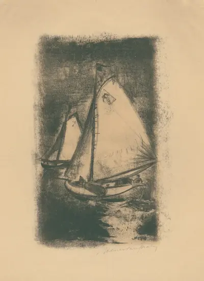 Segelbåtar av Henri Van Straten