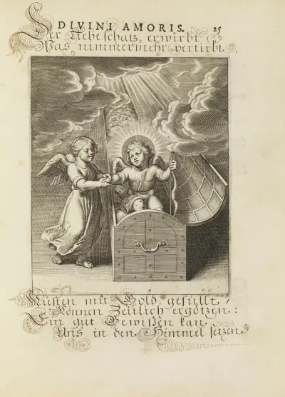Amoris divini emblemata Pl.10 av Otto van Veen