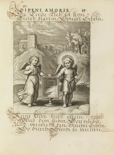 Amoris divini emblemata Pl.11 av Otto van Veen