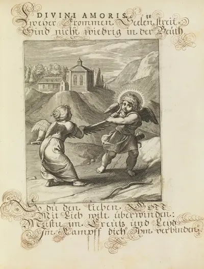 Amoris divini emblemata Pl.13 av Otto van Veen