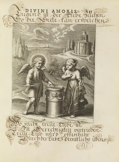 Amoris divini emblemata Pl.15 av Otto van Veen